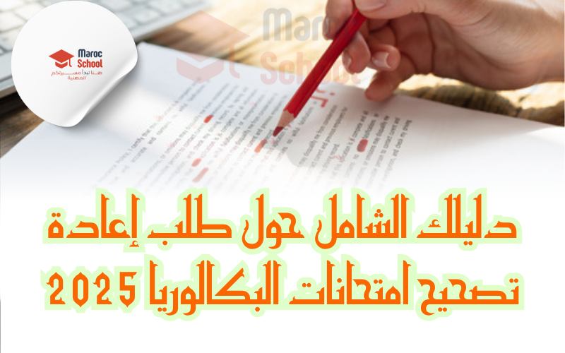 Read more about the article دليل شامل حول طلب إعادة تصحيح امتحانات البكالوريا 2025 بالمغرب: كيف تقدم الشكاية؟ وما الذي يحدث بعدها؟